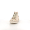 Baskets montantes en cuir verniquel platino Chacal